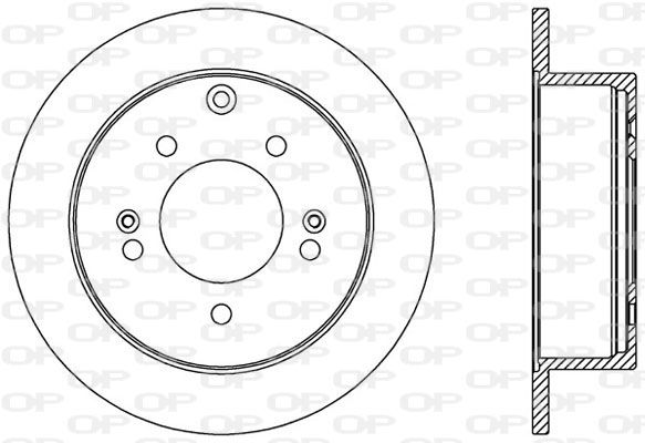 OPEN PARTS Тормозной диск BDA2570.10